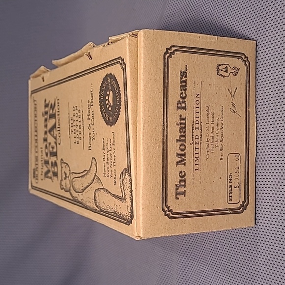 1998 Boyds Limited Edition Mohair Bear Harding G. Bearington 590051-01 - Picture 10 of 11